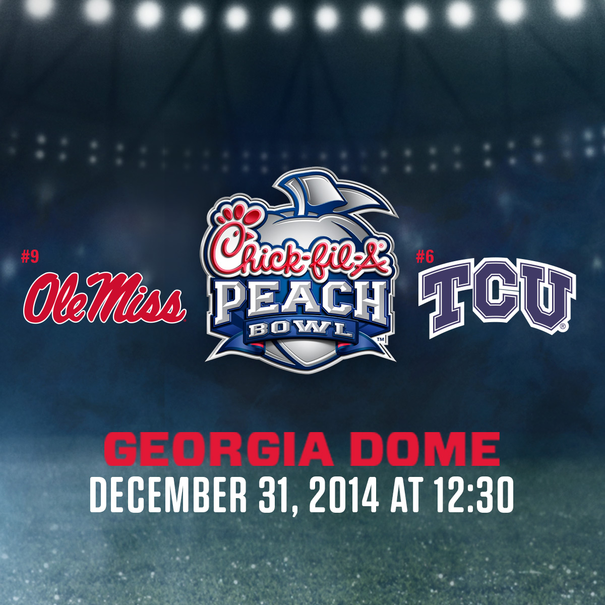 Peach bowl logo graphic